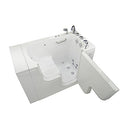 Ella's OLA3052HM-R-HB Transfer Acrylic L Shape Wheelchair, 29x52x42", White