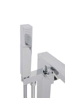 Anzzi Dawn Series 2-Handle Freestanding Claw Foot Tub Faucet with Hand shower in Polished Chrome 10