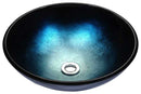 Anzzi Stellar Series Deco-Glass Vessel Sink in Deep Sea