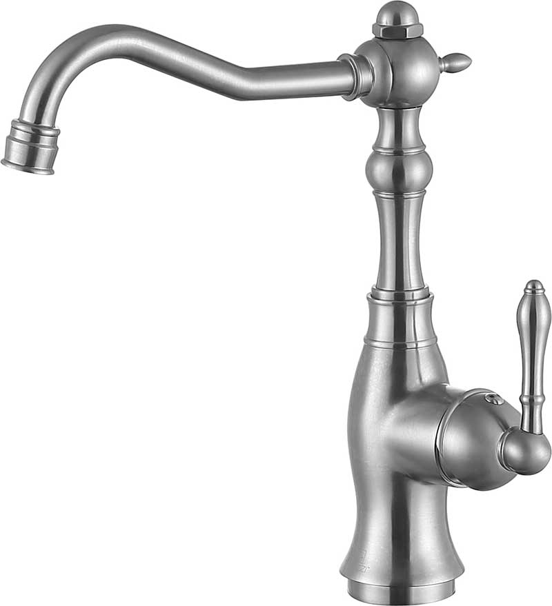 Anzzi Highland Single-Handle Standard Kitchen Faucet with Side Sprayer in Brushed Nickel KF-AZ224BN 3