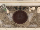Anzzi Antakya 16 in. Drop-in Round Bathroom Sink in Hammered Antique Copper BS-005 4
