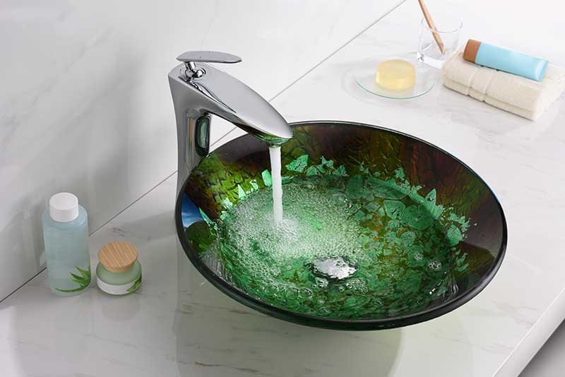 Anzzi Makata Series Vessel Sink in Emerald Burst LS-AZ8214 2