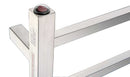 Anzzi Charles Series 6-Bar Stainless Steel Wall Mounted Electric Towel Warmer Rack in Brushed Nickel 4