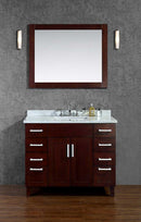 Ariel by Seacliff Frampton 42" Single-Sink Bathroom Vanity Set With Mirror SCFRA42TWA
