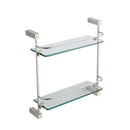 Fresca FAC0446BN Ottimo 2 Tier Glass Shelf - Brushed Nickel
