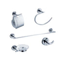 Fresca FAC0800 Alzato 5-Piece Bathroom Accessory Set - Chrome