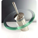 Fresca FFT1000BN Cascata Waterfall Single Hole Mount Bathroom Vanity Faucet - Brushed Nickel