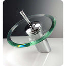 Fresca FFT1000CH Cascata Waterfall Single Hole Mount Bathroom Vanity Faucet - Chrome