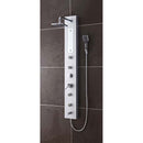 Fresca FSP8004SL Salerna PVC Silver Shower Massage Panel