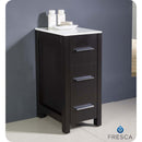 Fresca FST6212ES Torino 12" Espresso Bathroom Linen Side Cabinet