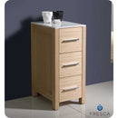 Fresca FST6212LO Torino 12" Light Oak Bathroom Linen Side Cabinet