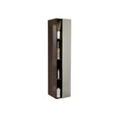 Fresca FST8070GO Gray Oak Bathroom Linen Side Cabinet with 4 Cubby Holes & Mirror