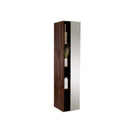 Fresca FST8070GW Walnut Bathroom Linen Side Cabinet with 4 Cubby Holes & Mirror