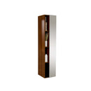 Fresca FST8070TK Teak Bathroom Linen Side Cabinet with 4 Cubby Holes & Mirror
