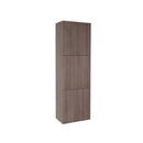 Fresca FST8090GO Gray Oak Bathroom Linen Side Cabinet with 3 Large Storage Areas