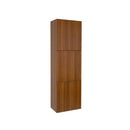Fresca FST8090TK Teak Bathroom Linen Side Cabinet with 3 Large Storage Areas