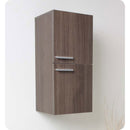 Fresca FST8091GO Gray Oak Bathroom Linen Side Cabinet with 2 Storage Areas