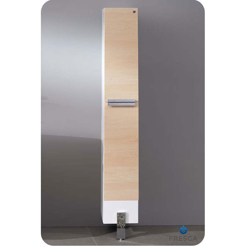 Fresca FST8110LT Adour Light Walnut Bathroom Linen Side Cabinet
