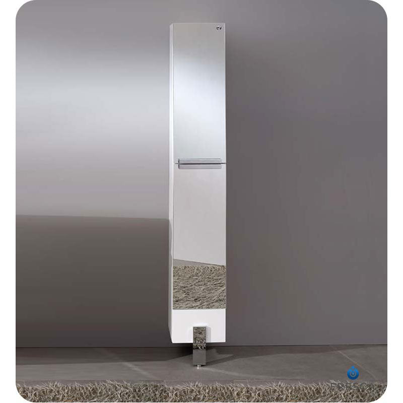 Fresca FST8110MR Adour Mirrored Bathroom Linen Side Cabinet