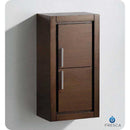 Fresca FST8140WG Wenge Brown Bathroom Linen Side Cabinet with 2 Doors