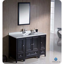 Fresca FVN20-122412ES Oxford 48" Espresso Traditional Bathroom Vanity with 2 Side Cabinets