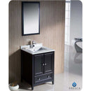 Fresca FVN2024ES Oxford 24" Espresso Traditional Bathroom Vanity