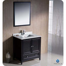 Fresca FVN2030ES Oxford 30" Espresso Traditional Bathroom Vanity