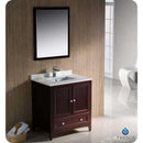 Fresca FVN2030MH Oxford 30" Mahogany Traditional Bathroom Vanity