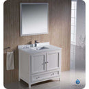 Fresca FVN2036AW Oxford 36" Antique White Traditional Bathroom Vanity