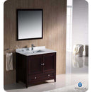 Fresca FVN2036MH Oxford 36" Mahogany Traditional Bathroom Vanity
