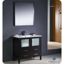 Fresca FVN6236ES-UNS Torino 36" Espresso Modern Bathroom Vanity with Integrated Sink