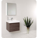 Fresca FVN8006GO Nano Gray Oak Modern Bathroom Vanity with Medicine Cabinet