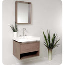 Fresca FVN8070GO Potenza Gray Oak Modern Bathroom Vanity with Pop Open Drawer