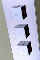 Anzzi Lann 53 in. 3-Jetted Full Body Shower Panel with Heavy Rain Showerhead and Spray Wand in Brushed Stainless Steel 6