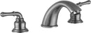 Anzzi Princess 8 in. Widespread 2-Handle Bathroom Faucet in Brushed Nickel L-AZ186BN