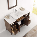 Fresca Cambridge 48" Antique Coffee Traditional Bathroom Vanity with Mirror 5