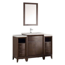 Fresca Cambridge 48" Antique Coffee Traditional Bathroom Vanity with Mirror