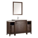 Fresca Cambridge 54" Antique Coffee Traditional Bathroom Vanity with Mirror