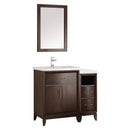Fresca Cambridge 36" Antique Coffee Traditional Bathroom Vanity with Mirror