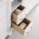 Fresca Cambridge 72" White Double Sink Traditional Bathroom Vanity with Mirrors 7