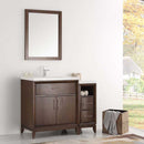 Fresca Cambridge 42" Antique Coffee Traditional Bathroom Vanity with Mirror 2