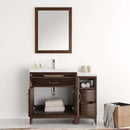 Fresca Cambridge 42" Antique Coffee Traditional Bathroom Vanity with Mirror 4