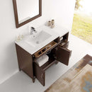 Fresca Cambridge 42" Antique Coffee Traditional Bathroom Vanity with Mirror 5