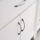 Fresca Cambridge 96" White Double Sink Traditional Bathroom Vanity with Mirrors 8