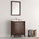 Fresca Cambridge 24" Antique Coffee Traditional Bathroom Vanity with Mirror 2