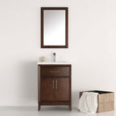 Fresca Cambridge 24" Antique Coffee Traditional Bathroom Vanity with Mirror 3