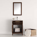 Fresca Cambridge 24" Antique Coffee Traditional Bathroom Vanity with Mirror 4