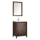 Fresca Cambridge 24" Antique Coffee Traditional Bathroom Vanity with Mirror