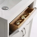 Fresca Cambridge 24" White Traditional Bathroom Vanity with Mirror 6