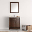 Fresca Cambridge 30" Antique Coffee Traditional Bathroom Vanity with Mirror 3